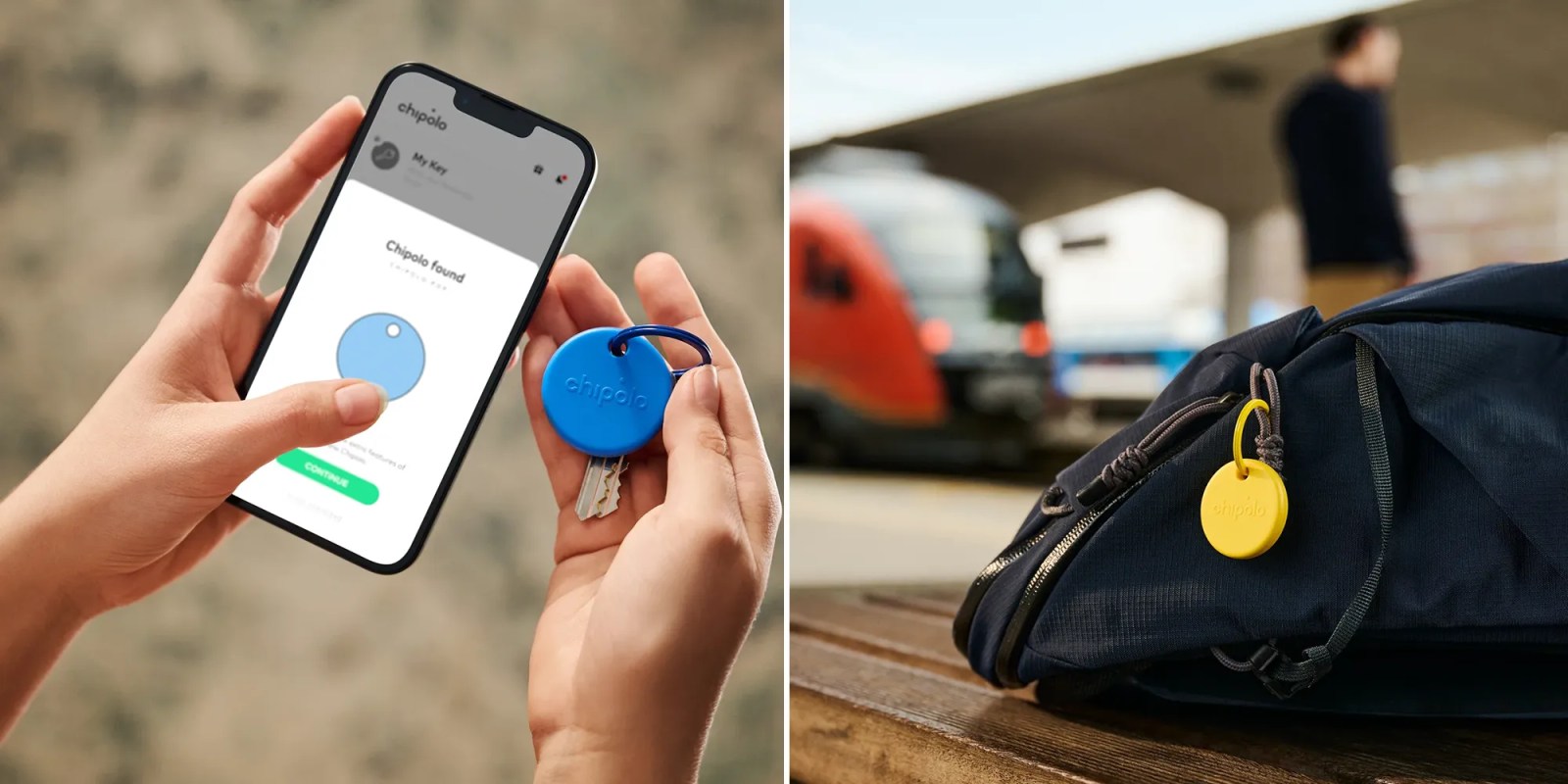 Colorful Chipolo POP (shown) is an AirTag competitor that works with Android phones too